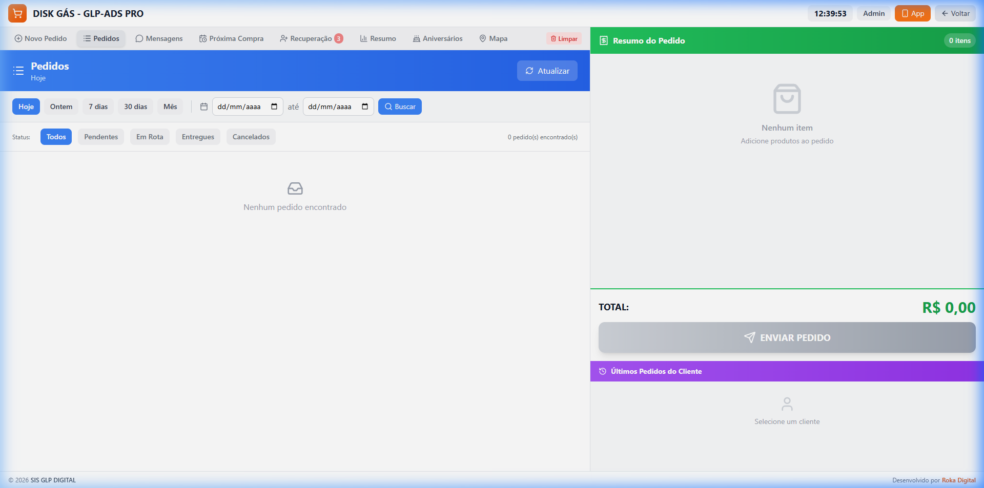 Captação Web de Pedidos